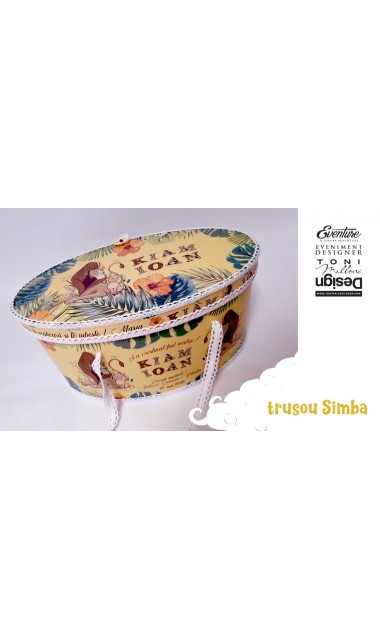 Trusou de botez cu micul pui de leu Simba din celebrul desen animat Baby Simba 13